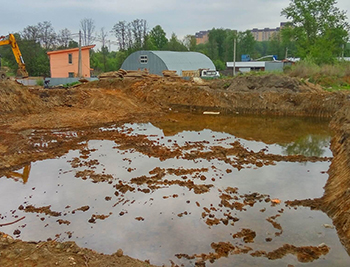 Откачка воды с участка